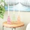10" Multicolor Glass Triple Ascending Bubble Taper Candle Holder Set, 3ct.